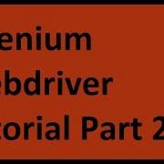 Selenium WebDriver Tutorial Part 2