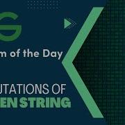 Permutations Of A Given String 09 June POTD C Geeks For Geeks Problem Of The Day
