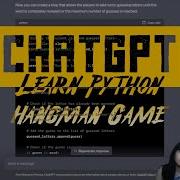 Learn Python With ChatGPT Hangman Game