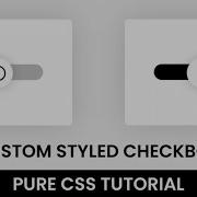 Custom Styled Checkbox HTML CSS Tutorial