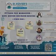 Workshop On Python For Managers Data Driven Decision Making Day 1