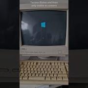 Using An Old Vintage CRT Monitor On Windows 10 PC Retro Retropc Crt Crtmonitors Beige Computer
