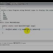 Using Nested Loops Java Tutorial