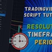 TradingView Resolutions Timeframes Periods TradingView Pine Script Tutorial 7