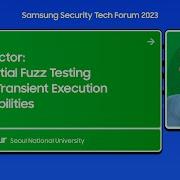 Session 2 SpecDoctor Differential Fuzz Testing To Find Transient Execution Vulnerabilities