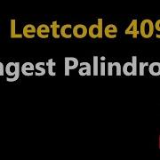 Самый длинный палиндром Leetcode 409 Python