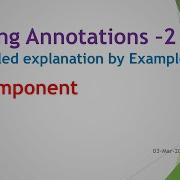 Spring Annotations Part 2 Component Detailed Explanation By Example