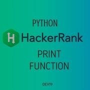 7 Print Function Hackerrank Python Solutions