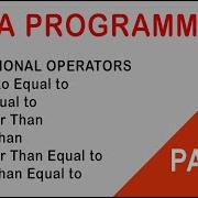 4 Operators In Java Relational Operators Equal To Not Equal To Less Than Greater Than
