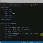IONIC4 Text To Speech