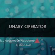 Unary Operator In Python Language Operators Part 1