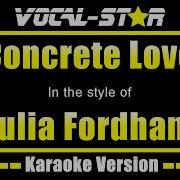 Concrete Love Karaoke Julia Fordham Karaoke Version
