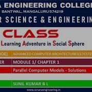 VTU ACA 17CS72 ADVANCED COMPUTER ARCHITECTURES Parallel Computer Models Solutions M1 Ex 1