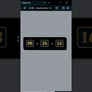 Digital Clock Using JavaScript HTML CSS Programming Shorts