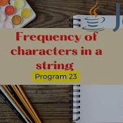 Find Frequency Of Characters In A String In Java