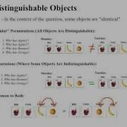 EECS 203 Permutations Indistinguishable Objects