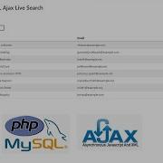 PHP MySQL Ajax Live Search