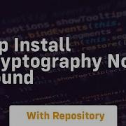 Pip Install Cryptography Not Found