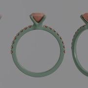 Blender For Jewelers Solitaire Pavé Setting Ring