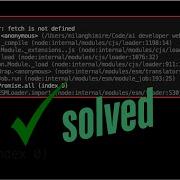 ReferenceError Fetch Is Not Defined Resolve Fetch Is Not Defined In Convex Js Node Js Fix