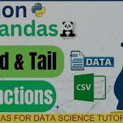Head And Tail Function In Python Pandas Pandas For Data Science