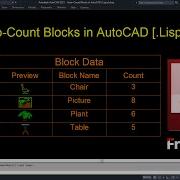 Auto Count Blocks In AutoCAD LISP