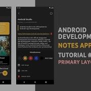 Android Development Notes App Tutorial 1 Primary Layout Design Android Studio