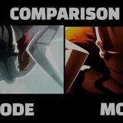 Ichigo Vasto Lorde VS Ulquiorra Episode VS Movie Comparison Side By Side