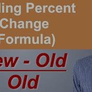 Finding Percent Change Formula