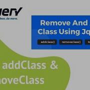 Jquery AddClass RemoveClass In Hindi JQuery Tutorial In Hindi 7 Jquery