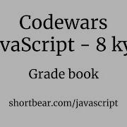 Codewars Javascript Grade Book