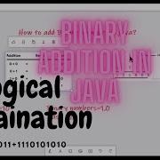 How To Add Binary Numbers In Java Addition Of Binary With Carry Urdu Hindi