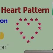 Python Pattern Programs Printing Stars In Heart Shape Printing Stars In Heart Shape