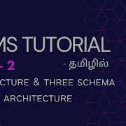 DBMS Part 2 Database Management System Architecture Types Three Schema Architecture In Tamil