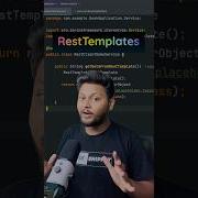 RestTempltes In Spring Javaframework программирование Springboot кодирование Java