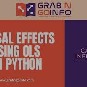 OLS Treatment Effects Estimation Using Python Package Causal Inference