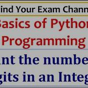 Python Program To Count The Digits In An Integer Python 3 Programming For Beginners Free Course
