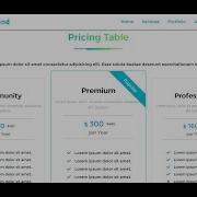 4 Responsive Pricing Table With Hover Effect Using Bootstrap Source Code Available
