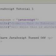 JavaScript Tutorial 1 Getting Started Hello World