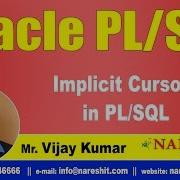 Implicit Cursors In PL SQL Oracle PL SQL Tutorial Videos Mr Vijay Kumar