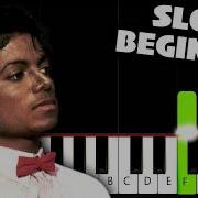 Michael Jackson Billie Jean SLOW BEGINNER Piano Tutorial