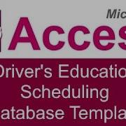 Microsoft Access Driver S Education Scheduling Database Template