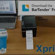 Программа для этикеток Xprinter Бесплатная BarTender Ultra Lite Установка Печать этикетки