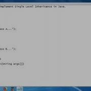 Write A Program To Implement Single Level Inheritance In Java In Hindi