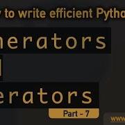 Generators And Iterators In Python Python Tutorial