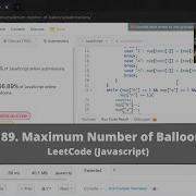 How To Solve 1189 Maximum Number Of Balloons On LeetCode