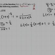 Calc I Linearization Of Sqrt 1 X Near 0