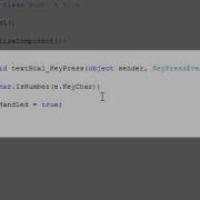 Restricting TextBox Input To Numbers Only In C