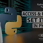 How To Access And Remove SET Items In Python Set In Python Python SETS Python Hindi Urdu