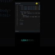 Glowing Text Loader Animation CSS Pulse Effect Coding Programming Animation